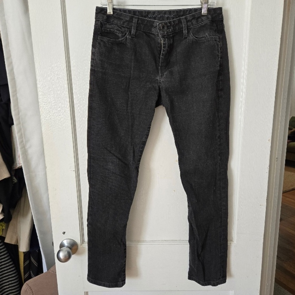 Banana Republic Black Skinny Ankle Jeans - Size 29P